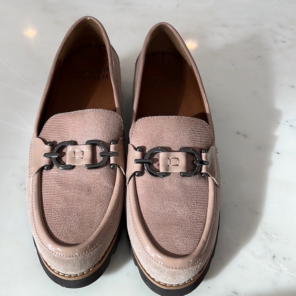 Donald Pliner leather/suede loafers. 
Less than a year old.